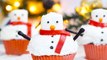 Get creative this  Christmas with these festive eggless ☃️ snowman cupcakes! 