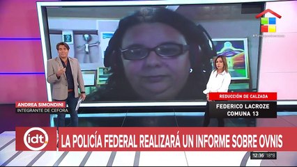 La policía federal realizará un informe sobre OVNIS