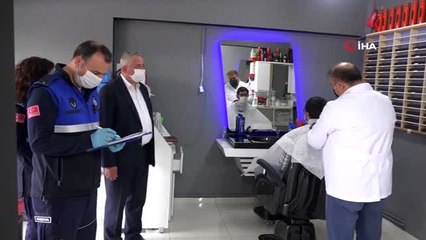 Nilüfer'de berber ve kuaförlere zabıta denetimi