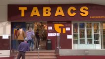 Largas colas para comprar tabaco y alcohol en la parte española de Le Perthus