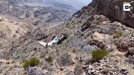 En pleine rando il tombe sur l'épave d'un avion