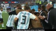 Golazo de Marcos Rojo para salvar a la Argentina