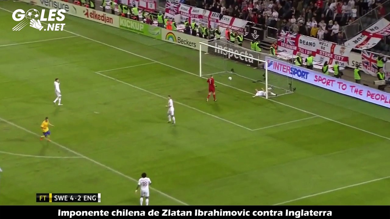 Imponente chilena de Zlatan Ibrahimovic contra Inglaterra