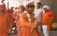 CM Yogi Dons Mahant's Robe For Navratri Puja In Gorakhnath Temple