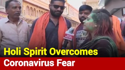Coronavirus Fears Fail To Dampen Holi Spirit In Mathura