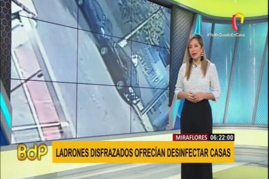 Miraflores: sujetos disfrazados fingen ser de la municipalidad para robar