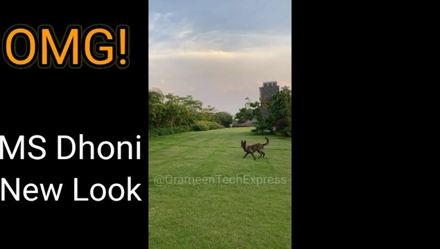 Oh my God! You can't believe this is Dhoni. Indian Ex-Captain MS Dhoni new look.