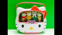 HELLO KITTY Limited Edition Pez Candy Family Dispensers Tin Toys