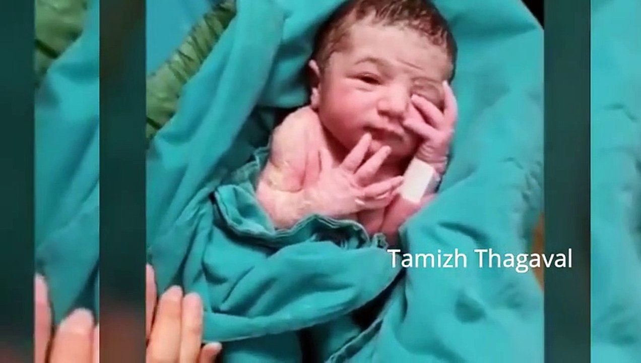 பிறந்த அடுத்த நொடியே எடுக்கப்பட்ட குழந்தையின் வீடியோ  | Tamil Entertainment