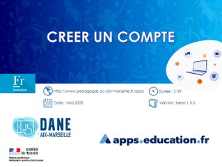 Créer un compte sur Apps.education.fr