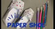 Paper shoe- origami shoe/DIY paper origami shoe/How to make origami paper shoe/Cute paper shoe