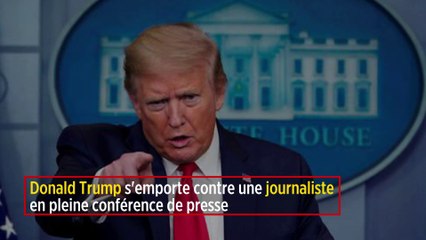 Donald Trump s'emporte contre une journaliste en pleine conférence de presse