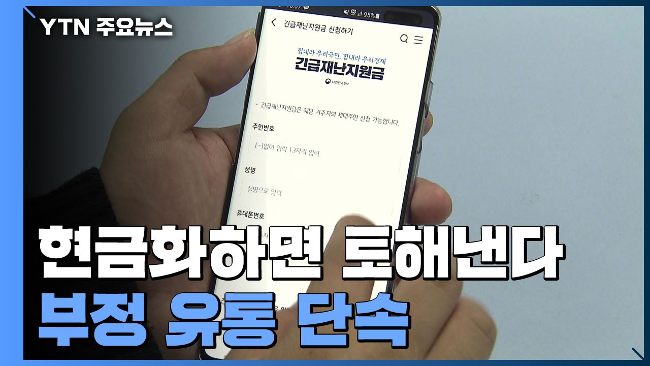현금화하면 토해낸다...재난지원금 부정 유통 단속 / YTN