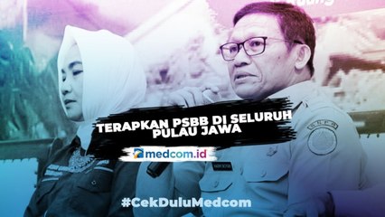 BNPB Rekomendasikan Terapkan PSBB di Seluruh Pulau Jawa
