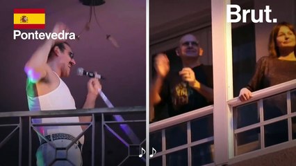 Depuis leur balcon ou à leur fenêtre, ils ont partagé leurs talents artistiques