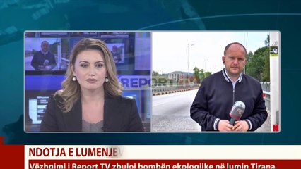 Report TV - Institucionet nuk shqetësohen nga plehrat! Ping-pong kush do të pastrojë lumin e Tiranës