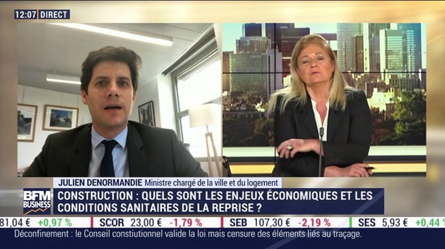 Julien Denormandie (Ministre de la Ville et du Logement): Quels sont les enjeux économiques et les conditions sanitaires de la reprise dans la construction ? - 12/05