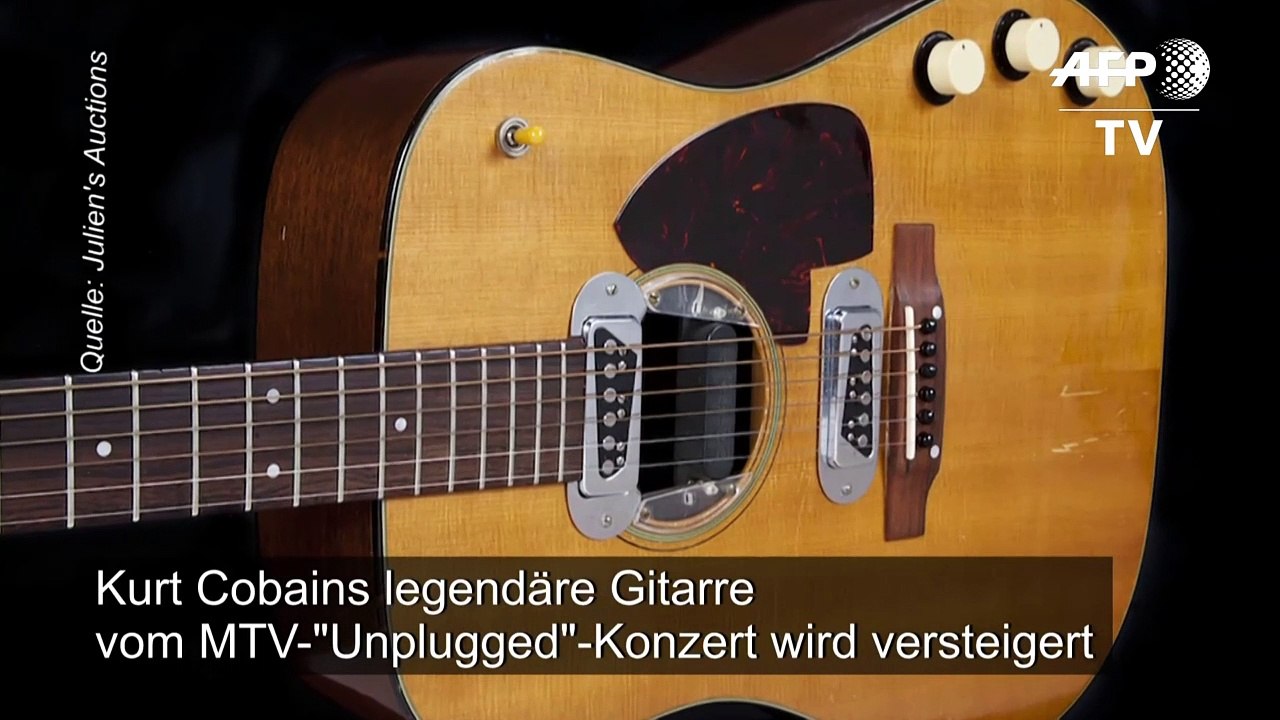 Kurt Cobains legendäre Gitarre wird versteigert