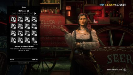 Red Dead Redemption 2 Online Localización de Objetos Colección de Monedas de 1800