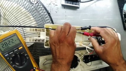 how to test fan motor winding using multimeter