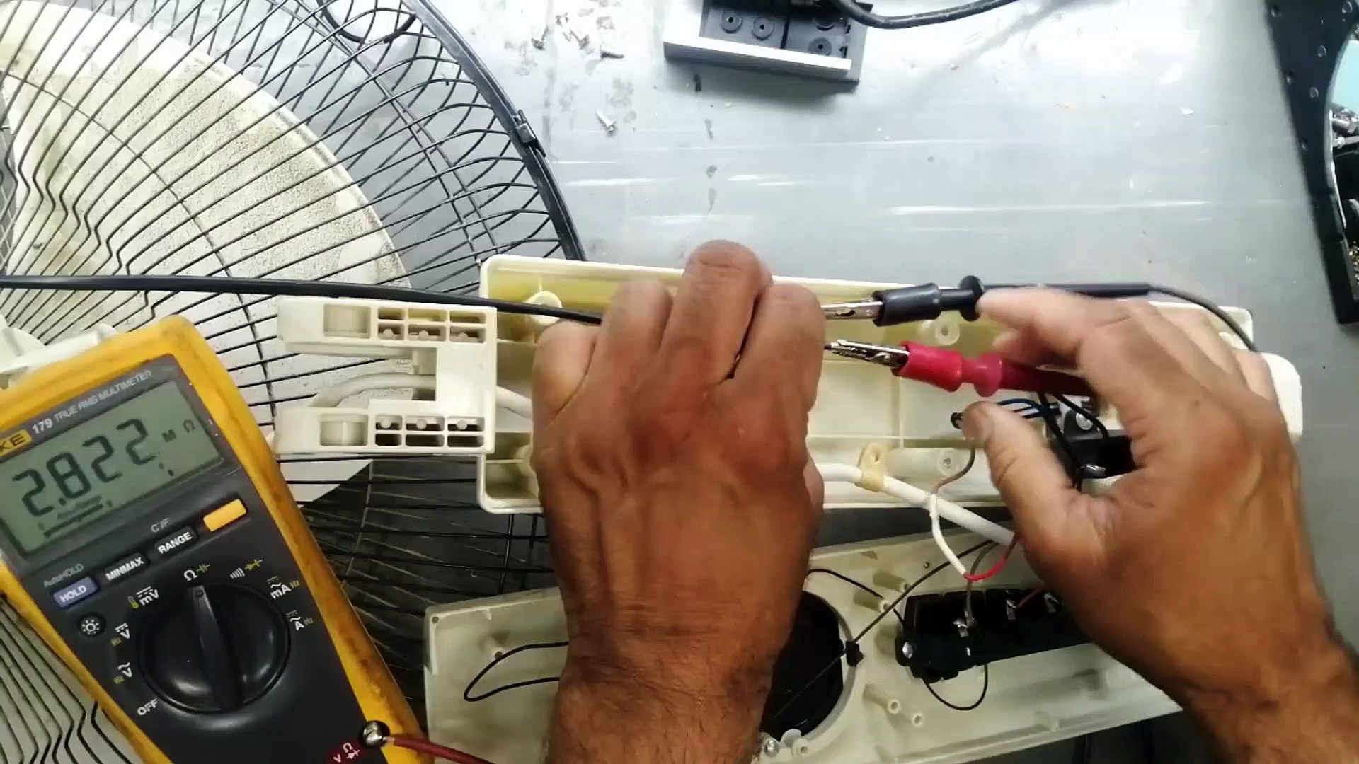 how to test fan motor winding using multimeter