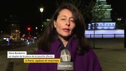 Déconfinement à Paris : calme à la Bastille, apéros au canal Saint-Martin