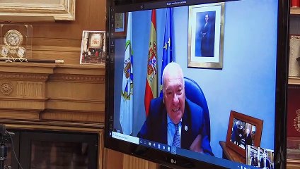 Vídeo conferencia de los Reyes Felipe y Letizia con el Colegio de Enfermería