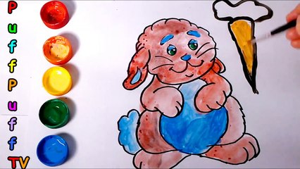 How to Draw a Rabbit with Carrots GLITTER