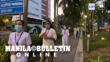 A hospital in Ortigas celebrates the last day of International Nurses Week