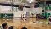 Girl Scores Basket From Half Court Seconds Before Buzzer Goes Off For Basket Ball Game to End.