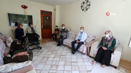 Başkan Tahmazoğlu Abidin'i ziyaret etti