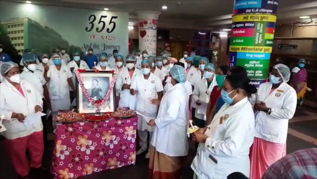 ராஜீவ்காந்தி அரசு மருத்துவமனையில் டவர் 1 முதல் மாடியில் உள்ள செவிலியர் அலுவலகத்தில் செவிலியர் தினம் கொண்டாடப்பட்டது!