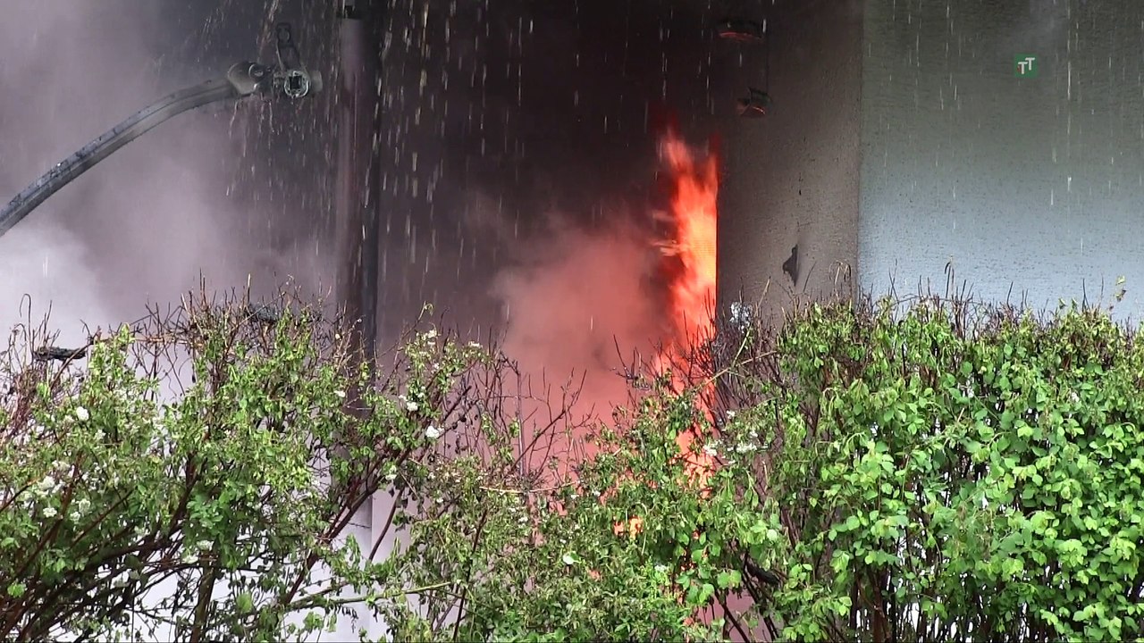 Großeinsatz bei Brand in Mils