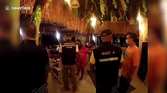 Nineteen French tourists arrested after flouting coronavirus restrictions during party on Thai island