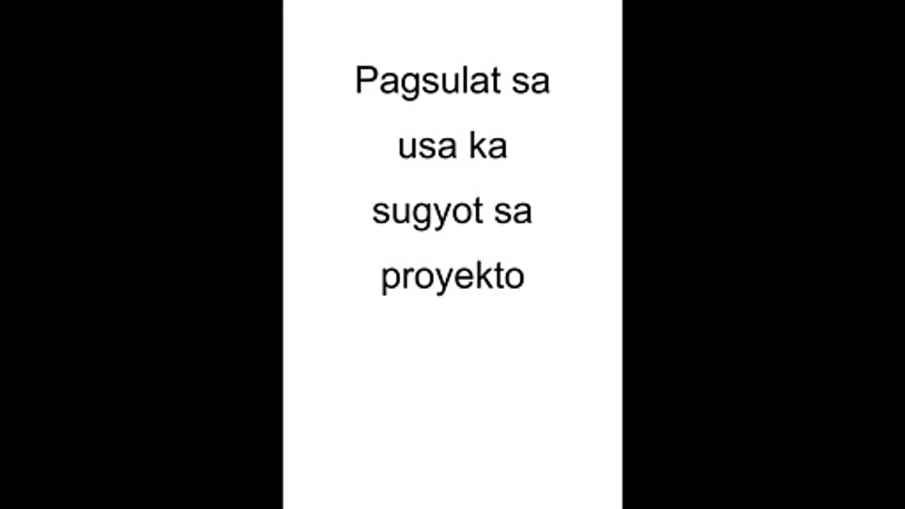 Pagsulat sa usa ka sugyot sa proyekto