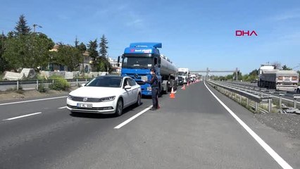İzin belgesi olmadan Tekirdağ'a gelmek isteyenler geri çevrildi