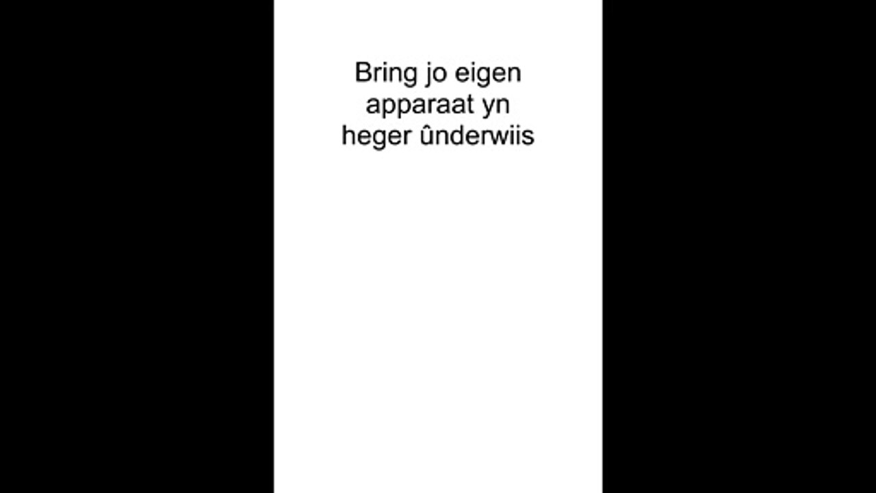 Bring jo eigen apparaat yn heger ûnderwiis
