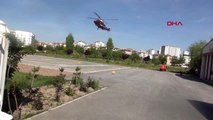 Elinde dinamit patlayan madenciye ambulans helikopterle sevk