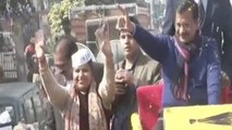 Kejriwal Holds Roadshow In Poll-Bound Delhi's Mangolpuri