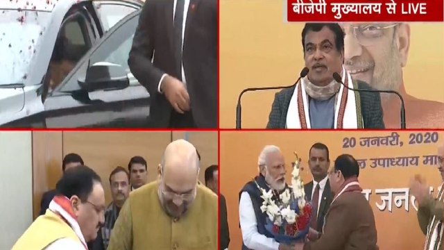 Here's What Gadkari Said On JP Nadda's Felicitation As BJP President