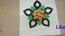 Unique wall hanging/DIY- crafts/ wall hanging/ recycle/ wall decor/ craft work/ paper flower/ DIY wa