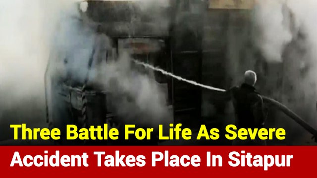 UP: 3 Sustain Severe injuries As Bike Collides With Truck In Sitapur
