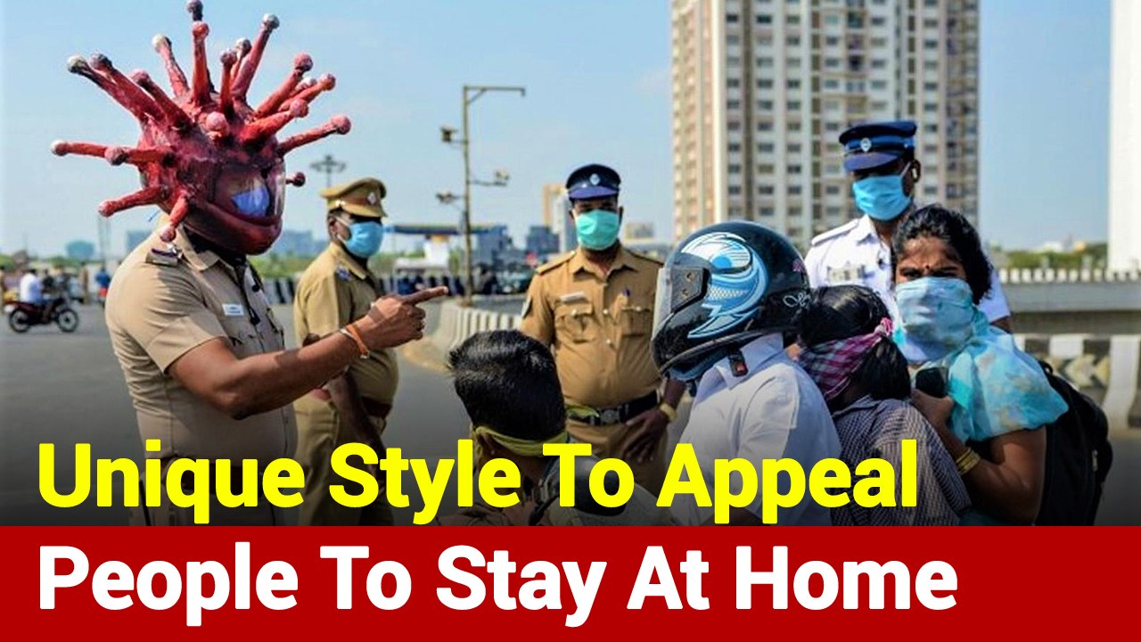 How Police, Healthcare Workers Ask People To Stay Home In Unique Style