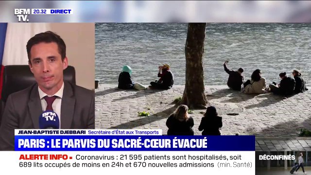 Parvis du Sacré-Coeur évacué: pour Djebbari, il faut de la confiance, de la pédagogie et du contrôle