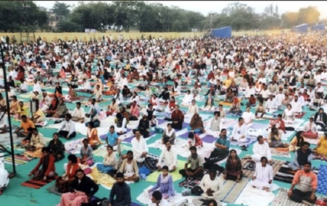 Super 50: Yoga guru Baba Ramdev holds a Yoga camp in Scotland's Glasgow