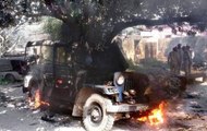 Delhi: Jeep caught fire in Shantipath region