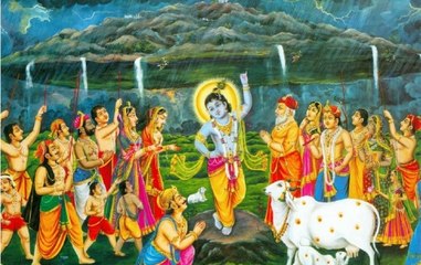 'Manifestations on Govardhan hill symbolises the presence of Lord Krishna'