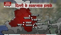 Earthquake info: Dangerous places in Delhi