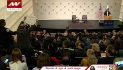 Sharif heckled during speech at US think-tank