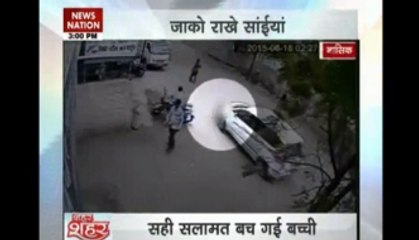 See how little girl cheats death!